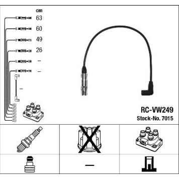 NGK 7015 Zündleitungssatz