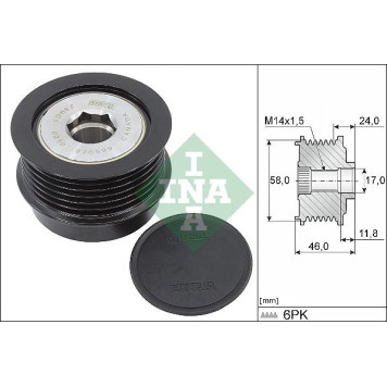 INA 535 0355 10 Generatorfreilauf INA 535 0355 10 Generatorfreilauf