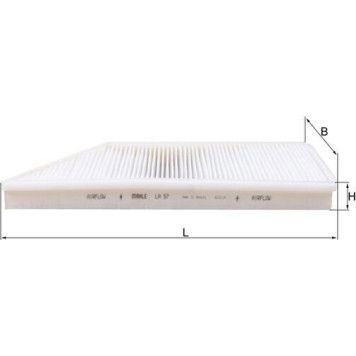 Knecht LA 57 Filter, Innenraumluft Knecht LA 57 Filter, Innenraumluft