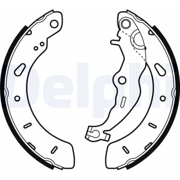 Delphi LS2062 Bremsbackensatz Delphi LS2062 Bremsbackensatz
