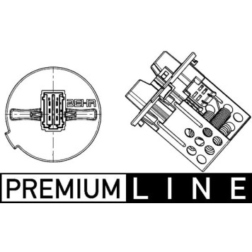 Mahle ABR 93 000P Widerstand, Innenraumgebläse BEHR Premium Line Mahle ABR 93 000P Widerstand, Innenraumgebläse BEHR Premium Line