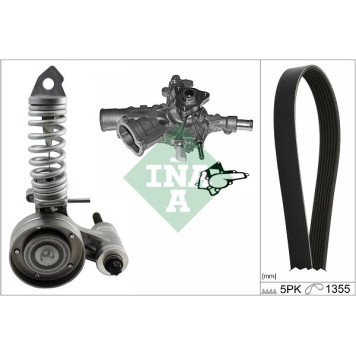 INA 529 0297 31 Wasserpumpe + Keilrippenriemensatz INA 529 0297 31 Wasserpumpe + Keilrippenriemensatz