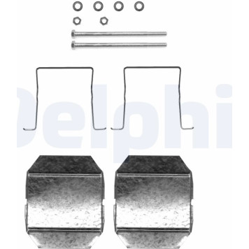 Delphi LX0338 Zubehörsatz, Scheibenbremsbelag