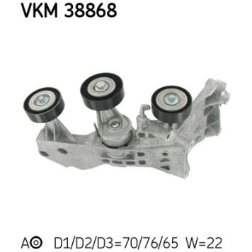 SKF VKM 38868 Spannrolle, Keilrippenriemen SKF VKM 38868 Spannrolle, Keilrippenriemen