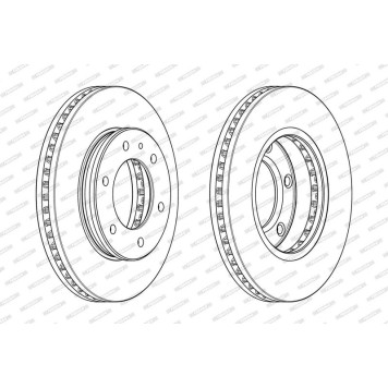 Ferodo DDF2462C-1 Bremsscheibe PREMIER Ferodo DDF2462C-1 Bremsscheibe PREMIER