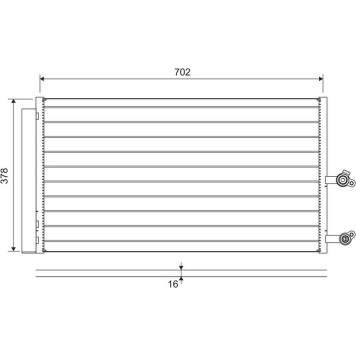 Valeo 822645 Kondensator, Klimaanlage Valeo 822645 Kondensator, Klimaanlage