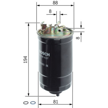 BOSCH 0 450 906 437 Kraftstofffilter