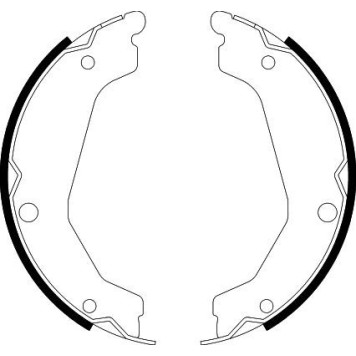 Hella 8DA 355 050-051 Bremsbackensatz, Feststellbremse Hella 8DA 355 050-051 Bremsbackensatz, Feststellbremse