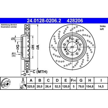 Bremsscheibe 24.0128-0206.2