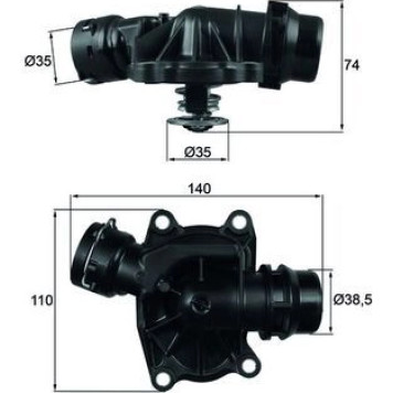 Mahle TI 233 88 Thermostat, Kühlmittel BEHR Mahle TI 233 88 Thermostat, Kühlmittel BEHR