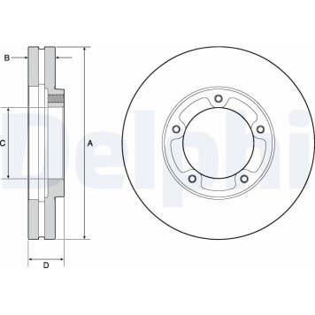 Delphi BG9139 Bremsscheibe