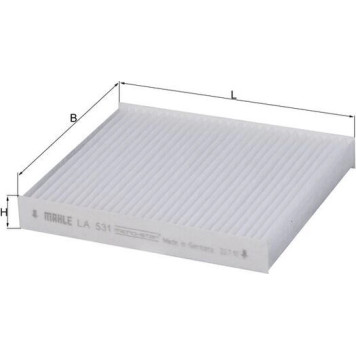 Knecht LA 531 Filter, Innenraumluft Knecht LA 531 Filter, Innenraumluft