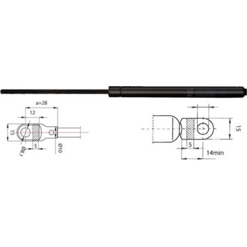 Metzger 2110283 Gasfeder, Kofferraum/Laderaum Metzger 2110283 Gasfeder, Kofferraum/Laderaum