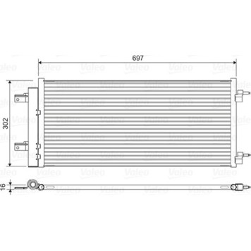 Valeo 822626 Kondensator, Klimaanlage Valeo 822626 Kondensator, Klimaanlage