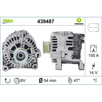 Valeo 439487 Generator ORIGINS - NEW O.E. TECHNOLOGIE Valeo 439487 Generator ORIGINS - NEW O.E. TECHNOLOGIE