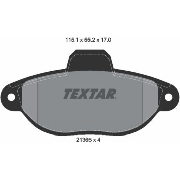 Textar 2136502 Bremsbelagsatz, Scheibenbremse Q+