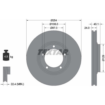 Textar 92234500 Bremsscheibe