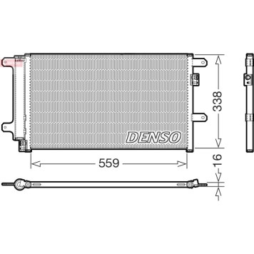 Denso DCN12007 Kondensator, Klimaanlage