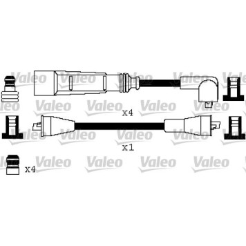 Valeo 346387 Zündleitungssatz Valeo 346387 Zündleitungssatz