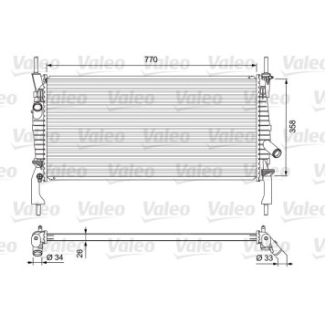Valeo 701731 Kühler, Motorkühlung Valeo 701731 Kühler, Motorkühlung
