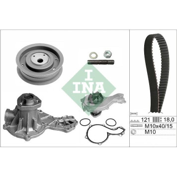 INA 530 0162 30 Wasserpumpe + Zahnriemensatz INA 530 0162 30 Wasserpumpe + Zahnriemensatz