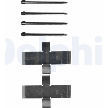 Delphi LX0107 Zubehörsatz, Scheibenbremsbelag Delphi LX0107 Zubehörsatz, Scheibenbremsbelag