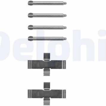 Delphi LX0093 Zubehörsatz, Scheibenbremsbelag Delphi LX0093 Zubehörsatz, Scheibenbremsbelag