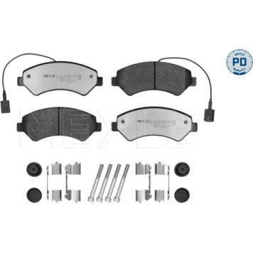 Meyle 025 244 6619-1/PD Bremsbelagsatz, Scheibenbremse MEYLE-PD: Advanced performance and design