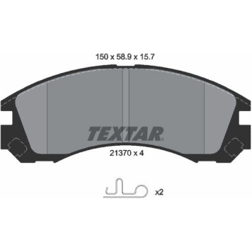 Textar 2137001 Bremsbelagsatz, Scheibenbremse Textar 2137001 Bremsbelagsatz, Scheibenbremse