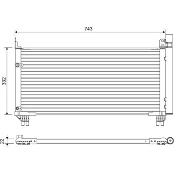 Valeo 822661 Kondensator, Klimaanlage