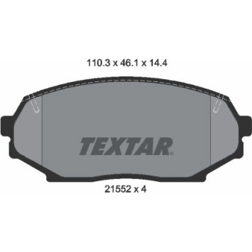 Textar 2155202 Bremsbelagsatz, Scheibenbremse Textar 2155202 Bremsbelagsatz, Scheibenbremse
