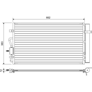 Valeo 822666 Kondensator, Klimaanlage Valeo 822666 Kondensator, Klimaanlage