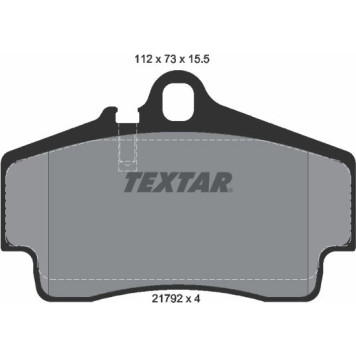 Textar 2179203 Bremsbelagsatz, Scheibenbremse