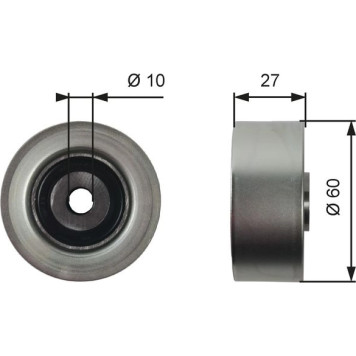 Gates T36392 Umlenkrolle/Führungsrolle, Keilrippenriemen DriveAlign™