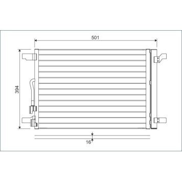Valeo 814301 Kondensator, Klimaanlage