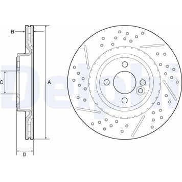 Delphi BG4789C Bremsscheibe