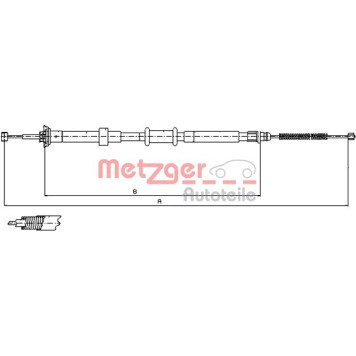 Metzger 12.0765 Seilzug, Feststellbremse