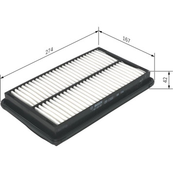 BOSCH 1 987 429 185 Luftfilter BOSCH 1 987 429 185 Luftfilter