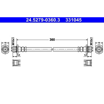 ATE 24.5279-0360.3 Bremsschlauch ATE 24.5279-0360.3 Bremsschlauch