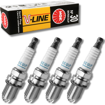 4x NGK V-Line 6343 Zündkerze M14 x 1,25, BKR6EQUP 4x NGK V-Line 6343 Zündkerze M14 x 1,25, BKR6EQUP