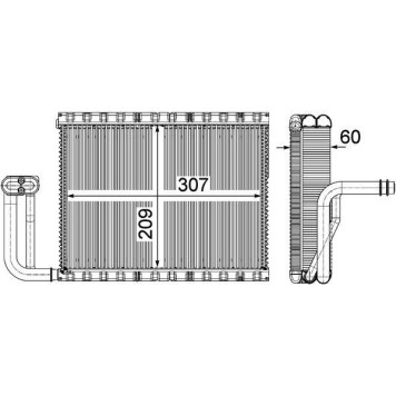 Mahle AE 104 000P Verdampfer, Klimaanlage BEHR Premium Line Mahle AE 104 000P Verdampfer, Klimaanlage BEHR Premium Line