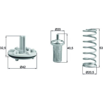 Mahle TX 183 80D Thermostat, Kühlmittel BEHR