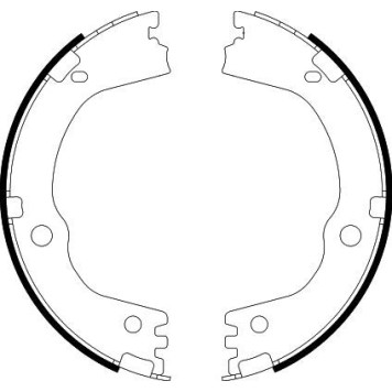 Hella 8DA 355 051-211 Bremsbackensatz, Feststellbremse Hella 8DA 355 051-211 Bremsbackensatz, Feststellbremse
