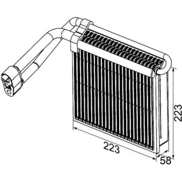 Mahle AE 98 000P Verdampfer, Klimaanlage BEHR Premium Line Mahle AE 98 000P Verdampfer, Klimaanlage BEHR Premium Line