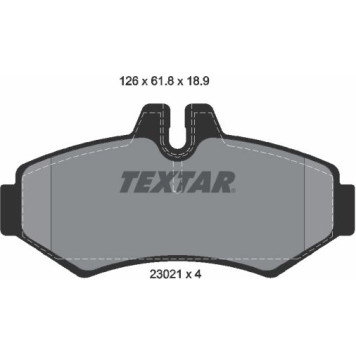 Textar 2302101 Bremsbelagsatz, Scheibenbremse Q+ Textar 2302101 Bremsbelagsatz, Scheibenbremse Q+