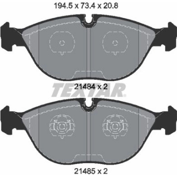 Textar 2148401 Bremsbelagsatz, Scheibenbremse Q+ Textar 2148401 Bremsbelagsatz, Scheibenbremse Q+