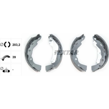 Textar 91056400 Bremsbackensatz Textar 91056400 Bremsbackensatz