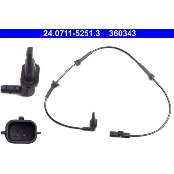 ATE 24.0711-5251.3 Sensor, Raddrehzahl ATE 24.0711-5251.3 Sensor, Raddrehzahl