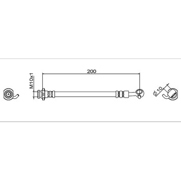 Metzger 4111954 Bremsschlauch Metzger 4111954 Bremsschlauch