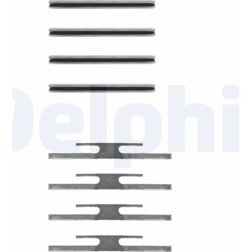 Delphi LX0035 Zubehörsatz, Scheibenbremsbelag Delphi LX0035 Zubehörsatz, Scheibenbremsbelag